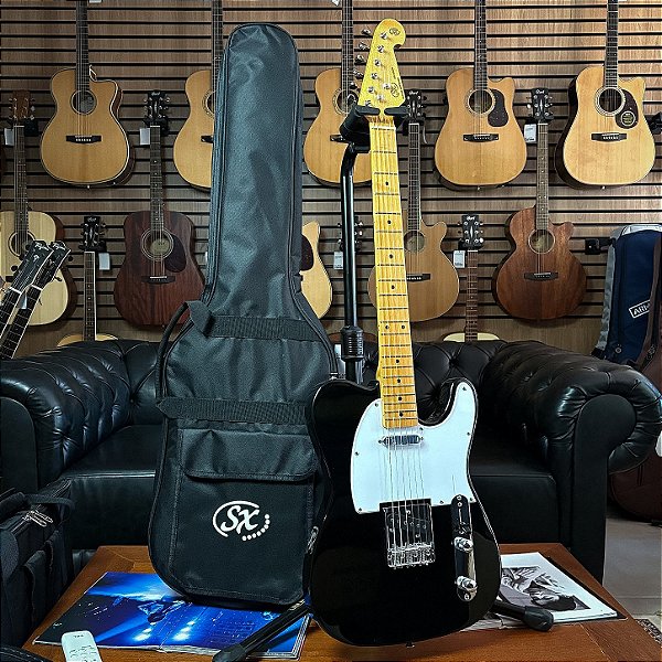 Guitarra SX STL50 Black Maple c/ Bag - TL