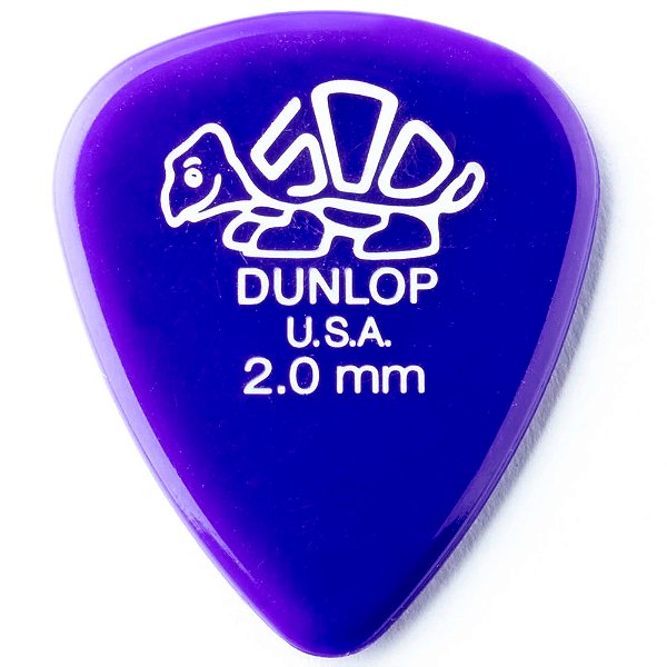 Palheta Dunlop 41-200 Delrin 500 2.00mm - unidade