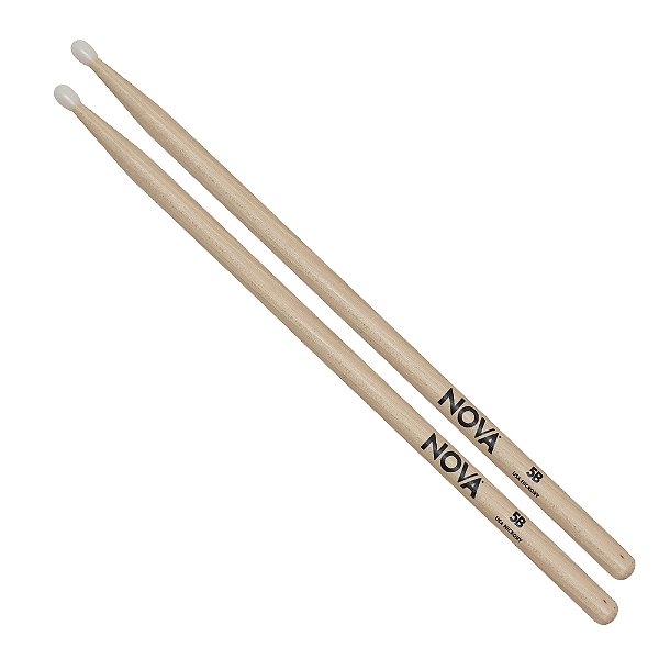 Baqueta Nova by Vic Firth 5BN - ponta de nylon - par