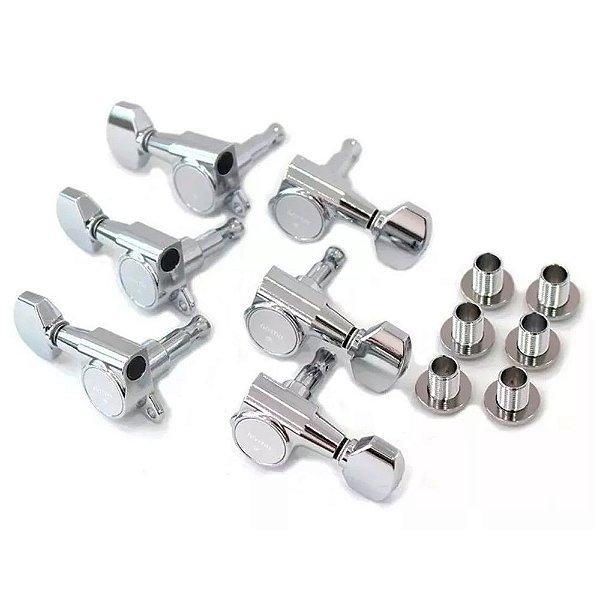 Tarraxa Blindada 3+3 Cromada para Violão e Guitarra Gotoh SG 381-07 - CR