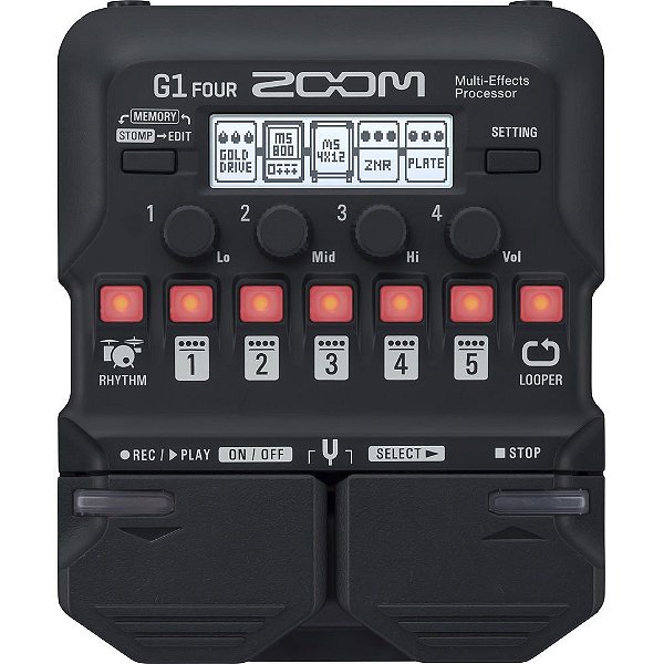 Pedaleira Zoom G1 Four para Guitarra
