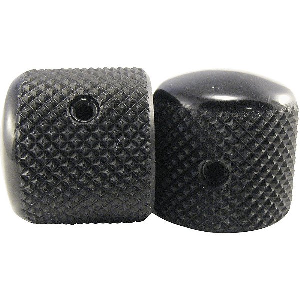 Knob de Metal Preto Ernie Ball 6355 Estilo Tele com Parafuso Allen - 2 unidades