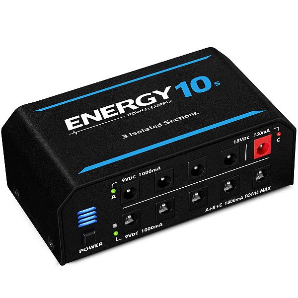 Fonte Landscape Energy E10s 1800mA para 10 pedais 9V 18V