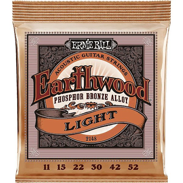 Encordoamento Violão Ernie Ball Earthwood 2148 011-052 Phosphor Bronze Light