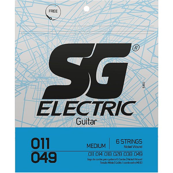 Encordoamento Guitarra SG 011-049 Medium - 5160