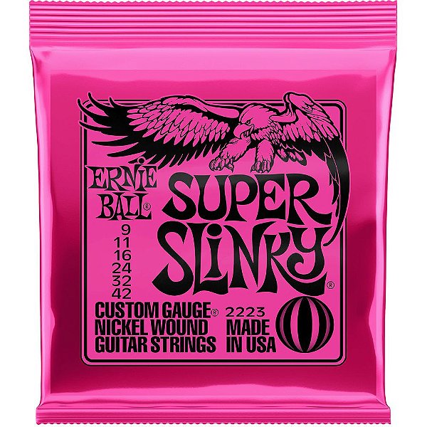 Encordoamento Guitarra Ernie Ball 2223 009-042 Super Slinky