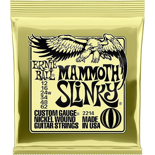 Encordoamento Guitarra Ernie Ball 2214 012-062 Mammoth Slinky