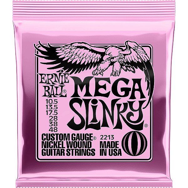 Encordoamento Guitarra Ernie Ball 2213 010.5-048 Mega Slinky