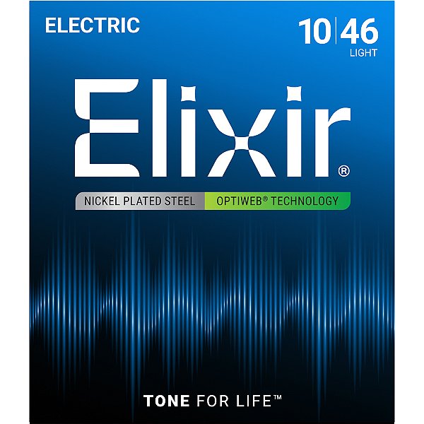 Encordoamento Guitarra Elixir 010-046 Optiweb Light 19052