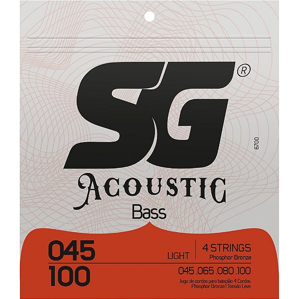 Encordoamento Baixolão 4 cordas SG 045-100 Fósforo Bronze - 6700