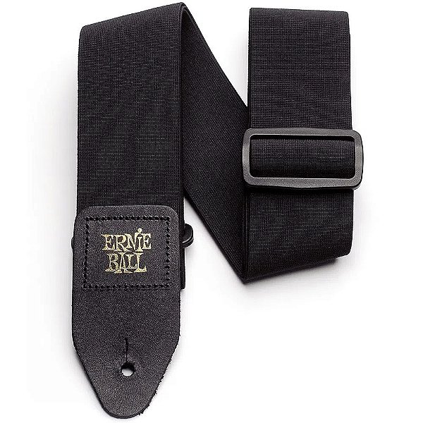 Correia Ernie Ball 4143 Comfort Stretch 2" Black - Preta - Elástica