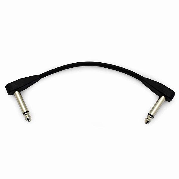 Cabo para pedal Santo Angelo FLATCONN 15cm preto
