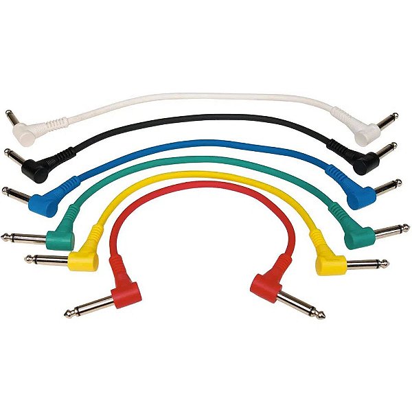 Cabo para pedal Rockcable RCL30011D5 - 6 cabos 15cm coloridos