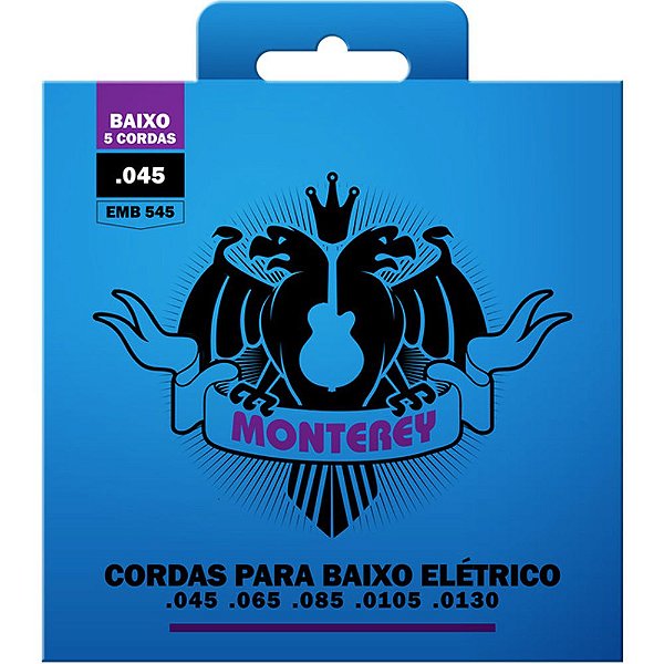 Encordoamento Baixo 5 Cordas Monterey 045-130 EMB545