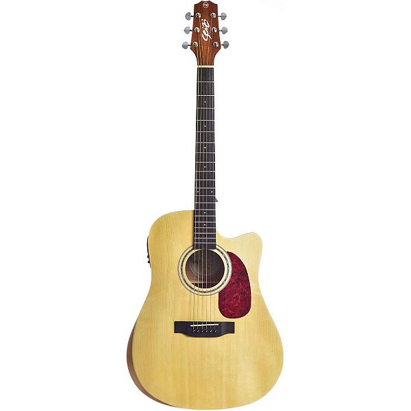 Violão Seizi NEO Tokyo Cutaway Natural Satin Eletroacústico com Bag
