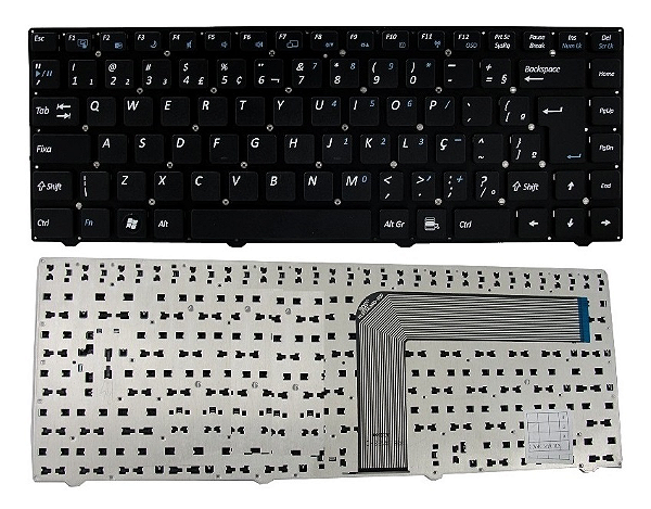 Teclado compatível com Positivo Cce 82r-14d238-4211 - Mp-10f88pa-f51c Br Ç (SKU: T2769)