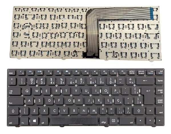 Teclado para notebook 82r-14b048-4213 Mp-11j78pa-f51c 11j7f516pal-b (SKU: T2431)