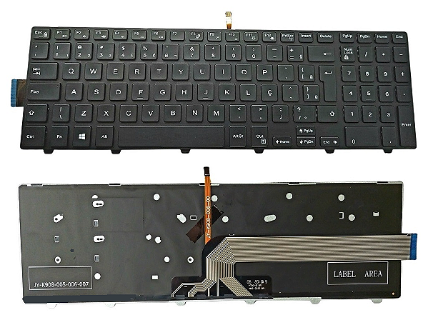 Teclado Compativel com Dell Inspiron 15-3567 Retroiluminado (SKU: T2456)