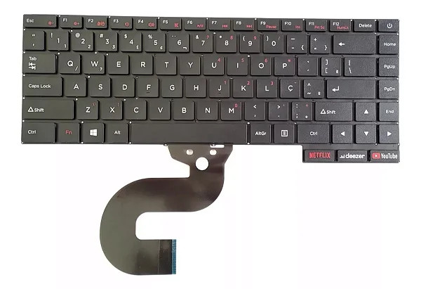 Teclado Abnt2 Br para Notebook Positivo Scdy-315-18-2 C4500d (SKU: T2720)