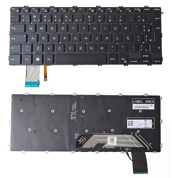 Teclado para Notebook Para Dell Vostro 5481 5581 P77f Iluminado (SKU: T2692)