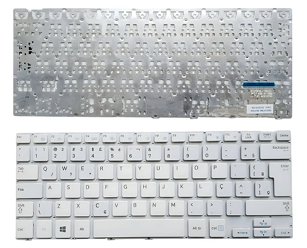 TECLADO PARA NOTEBOOK SAMSUNG NP915S3G - BRANCO BR (SKU: T2533)