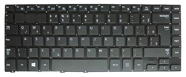 TECLADO PARA NOTEBOOK SAMSUNG NP370R4E - BLACK BR (SKU: T2740)