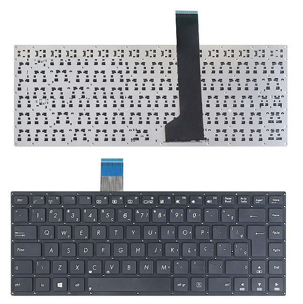 TECLADO PARA NOTEBOOK ASUS S46C S46CA S46CB - PRETO - BR (SKU: T2463)