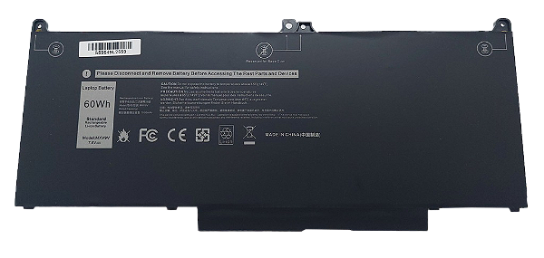 Bateria para notebook DELL Latitude 5300 7300 7400 Mxv9v - 7.6v - 7500mAh / 60wh - DL5350L7 (SKU: 3022)