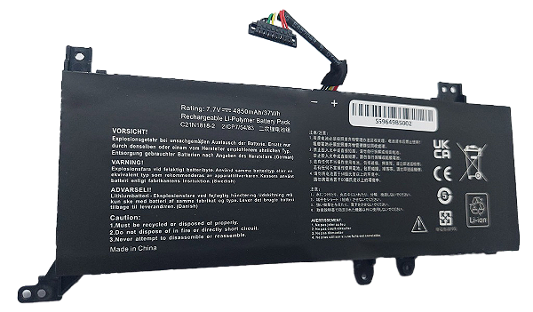 Bateria para notebook ASUS C21N1818-2S2P X515MA - 7.7V 4850mAh / 37Wh - ASXC2L7