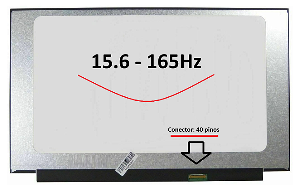 TELA PARA NOTEBOOK B156HAN12.1 165HZ - 40 PINOS - 15.6 1920X1080 ( SEM ABAS )