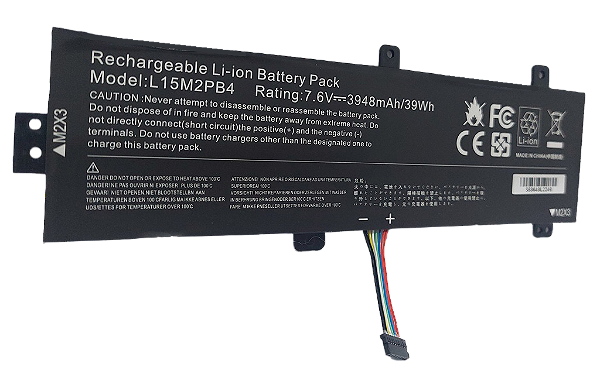 Bateria para notebook LENOVO 310-15isk L15l2pb4 - 7.6V 39Wh / 3948mAh - LO3101L7 (SKU: 3021)