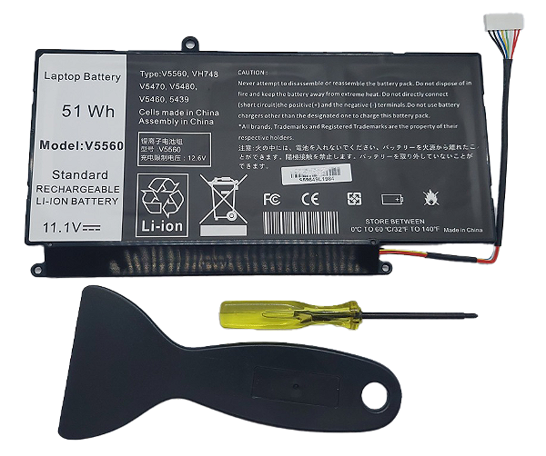 Bateria para notebook DELL Inspiron 14 5439 14zD3526 VH748 - 11.4V 51.2Wh - DL5460G7 (SKU: 3083)