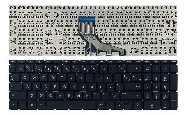 TECLADO PARA NOTEBOOK HP 250 G7 256 G8 TPN-C136 - PRETO BR