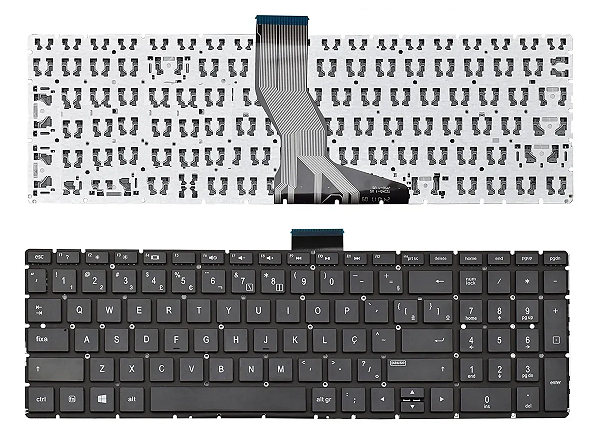 TECLADO PARA NOTEBOOK HP 15-BS 15-BP PRETO BR