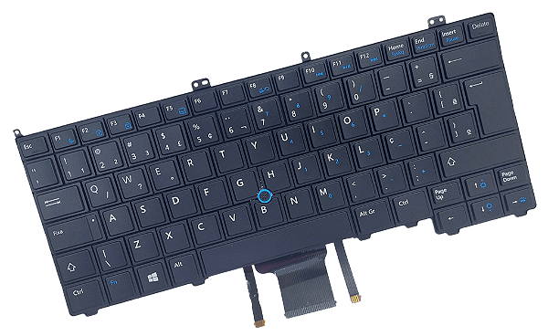 TECLADO PARA NOTEBOOK DELL LATITUDE E7420 E7240 - PRETO RETROILUMINADO