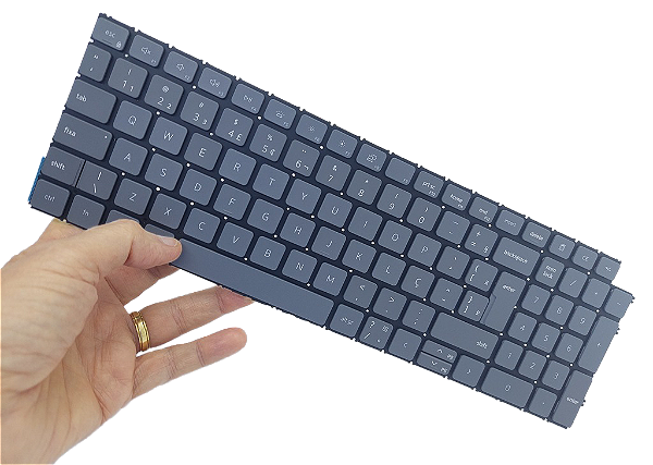 TECLADO PARA NOTEBOOK DELL LATITUDE 3520 - VOSTRO 15-3510 - CINZA RETROILUMINADO