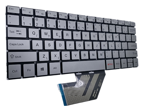 TECLADO PARA NOTEBOOK MULTILASER M11W PC301 - PRATA BR