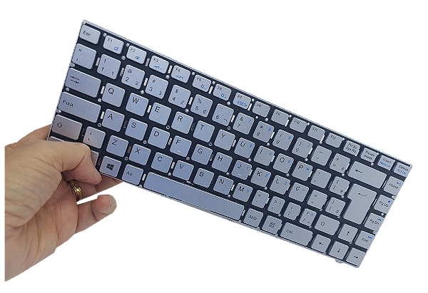 TECLADO PARA NOTEBOOK VAIO C14 VJC141F11X - PRATA BR