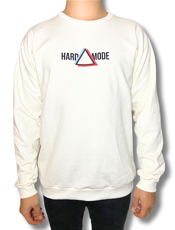 Moletom Careca Hard Mode Pyramid Off White