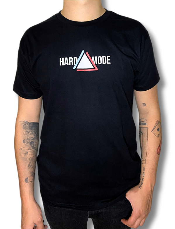 T-Shirt Hard Mode Pyramid Preta