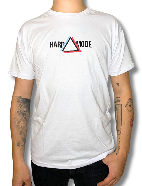 T-Shirt Hard Mode Pyramid Branca