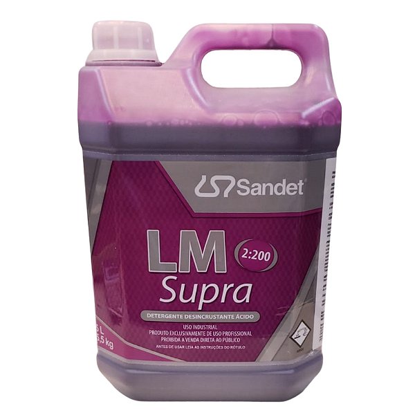 Detergente Desincrustante Ácido LM Supra 5L Sandet