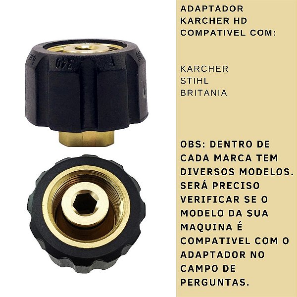 Adaptador Canhão de Espuma X Karcher Linha HD - Sigma
