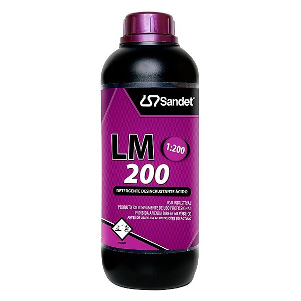LM 200 Detergente Desincrustante Ácido 1 Litro Sandet