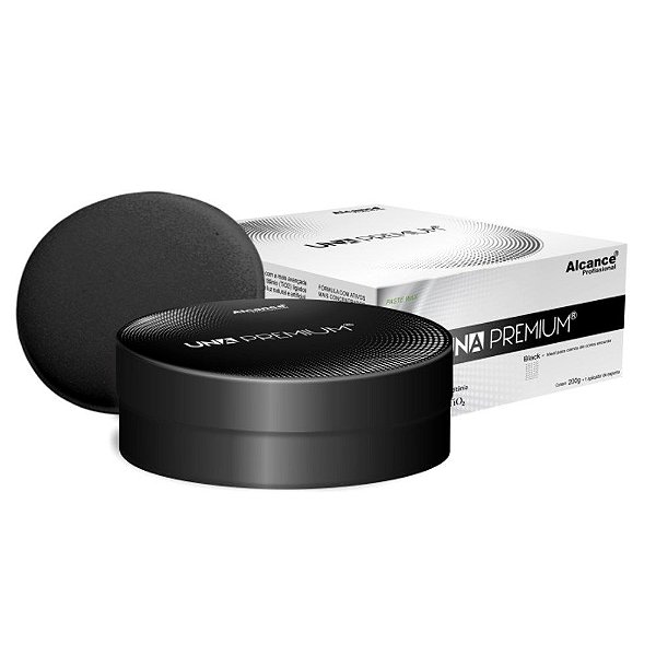 Cera Pasta Una Black 200g Alcance (Até 6 Meses Durabilidade - Rendimento 40 Carros)