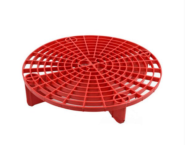 Grelha Vermelha Separadora de Partículas P/ Balde 27cm Detailer