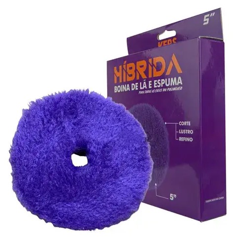 Boina de Espuma Hibrida Mista de Lã 5" Kers