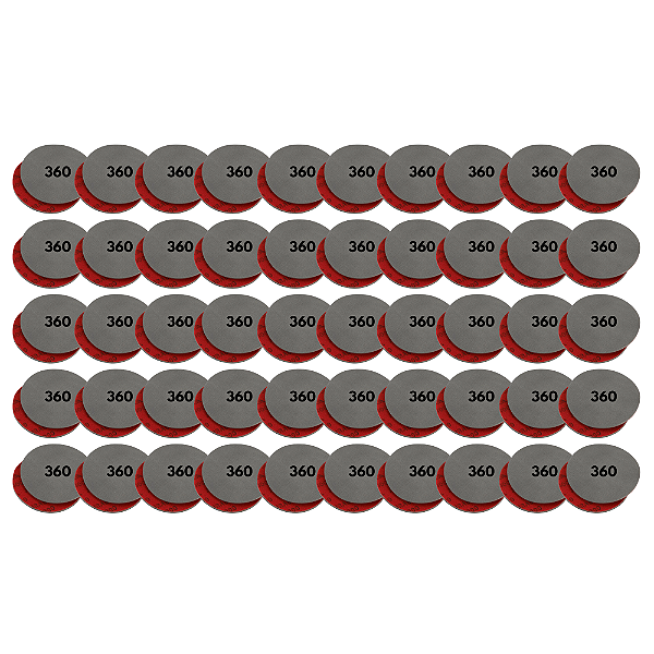 Kit 50 Unidades de Disco de Lixa Abralon 6¨ 150mm 360 Mirka