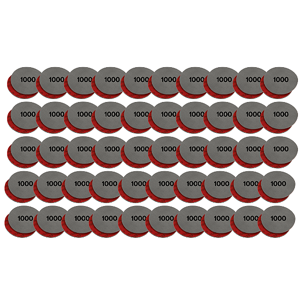 Kit 50 Unidades de Disco de Lixa Abralon 3¨ 150mm 1000 Mirka