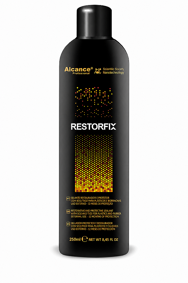 Restorfix Selante Restaurador p/ Plásticos e Borrachas Externos 250ml Alcance